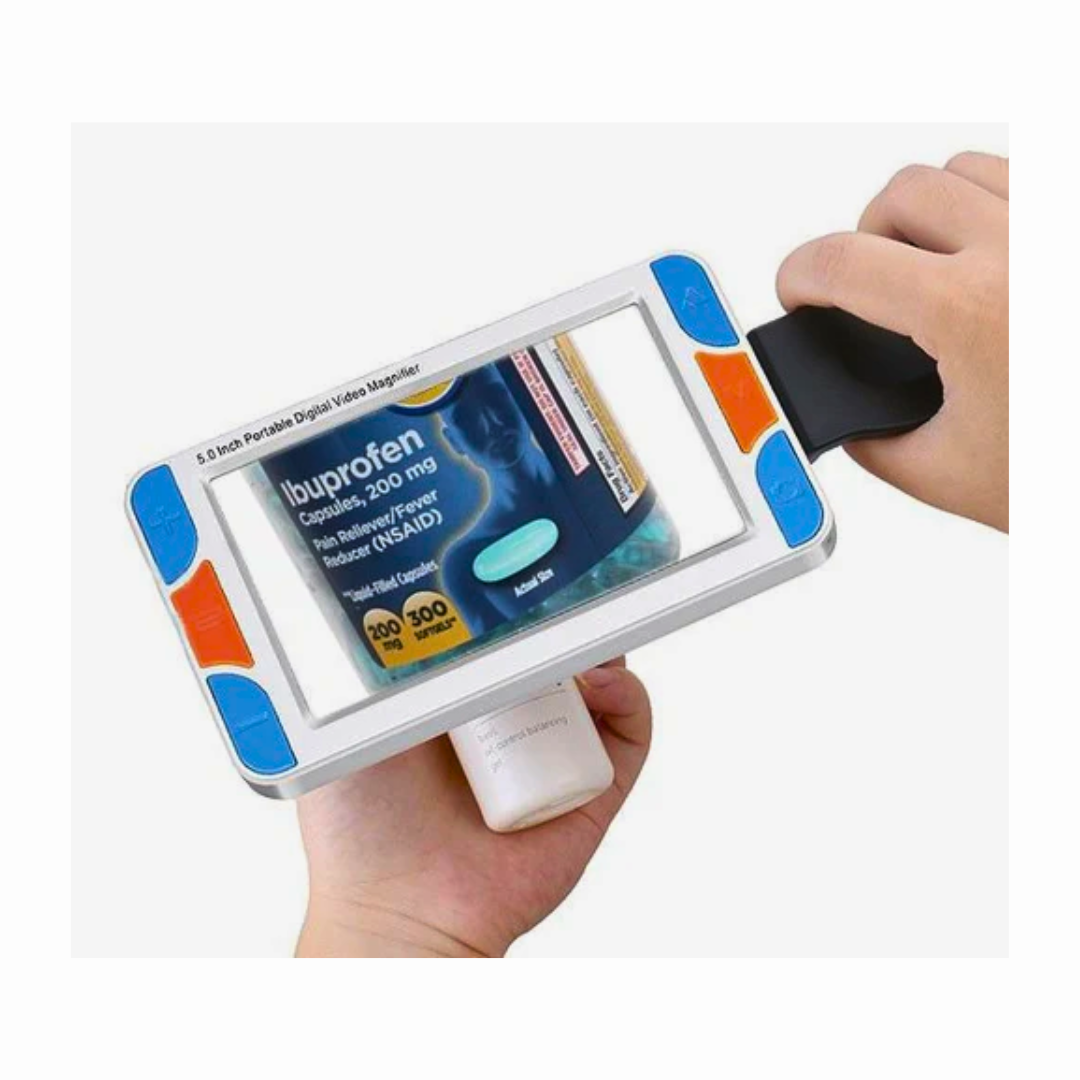 5 Inch Digital Video Magnifier | HD Screen with Zoom & LED